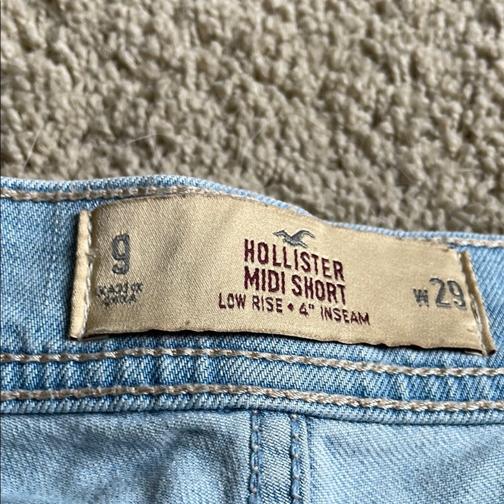 Hollister Sky Blue Denim Shorts